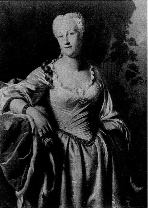 Charlotte Tochter Johann Reinhards III Erbprinzessin von Hessen Darmstadt Nach einem Oelgemaelde im Schloss zu Darmstadt