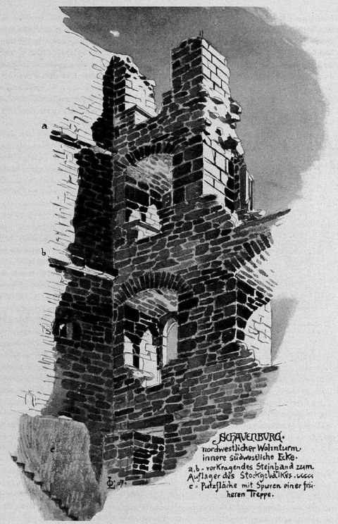 Fig. 88. Ruine Schauenburg. Nordwestlicher Wohnturm
