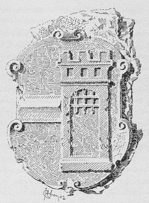 Fig. 15 - Wappen der Stadt Lahr (Sandstein in der Städtischen Sammlung)