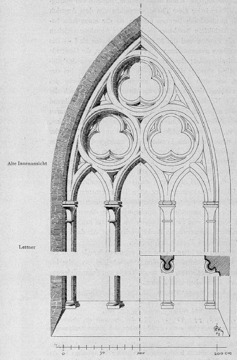 Fig. 30 - Mittleres Chorfenster der Stiftskirche in Lahr